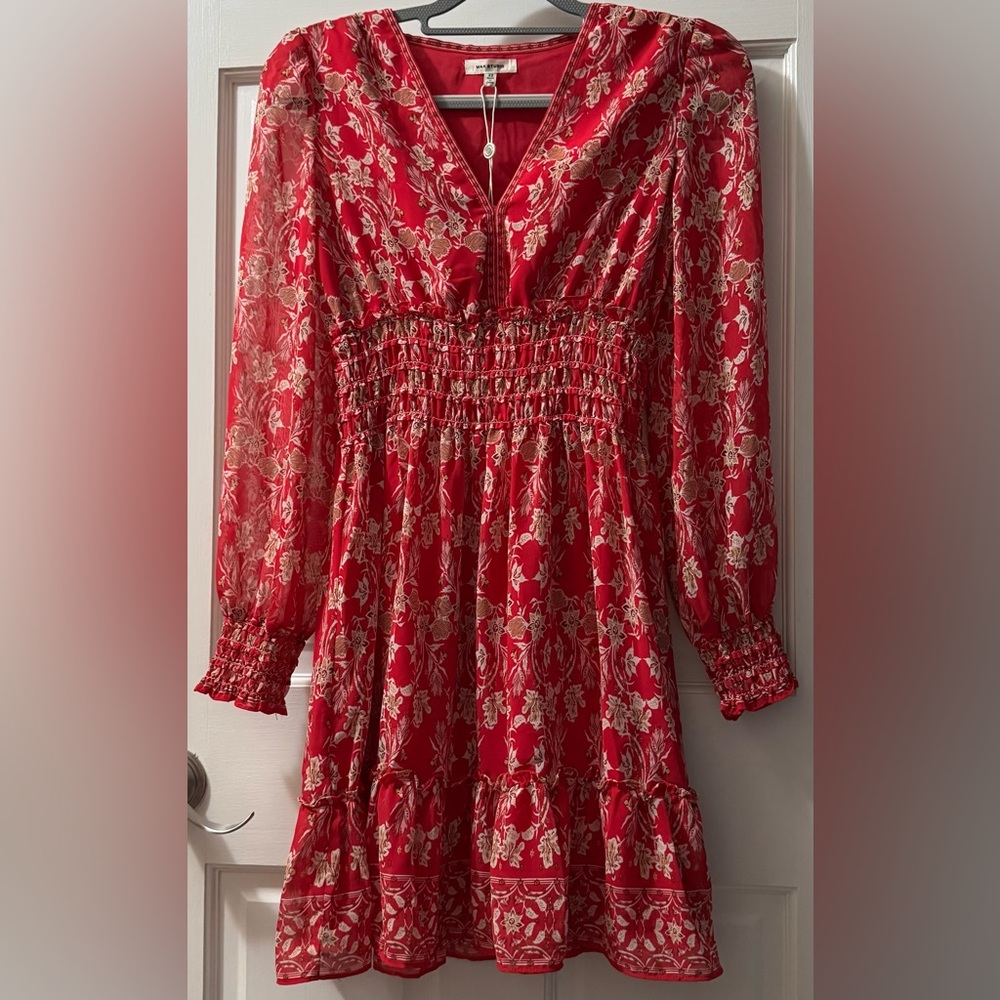 Brand New Max Studio Pink Floral Dress (Size: XS)